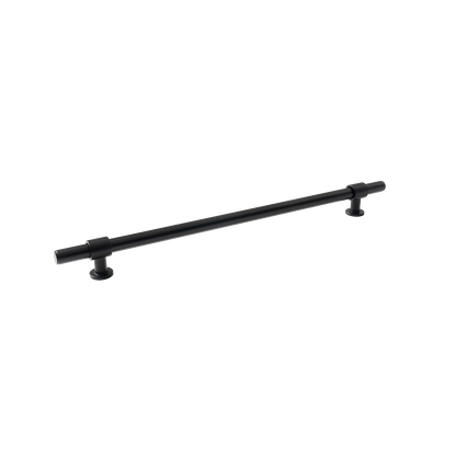 Momo Belgravia Plain Bar Pull Solid Brass 320mm in Matt Black