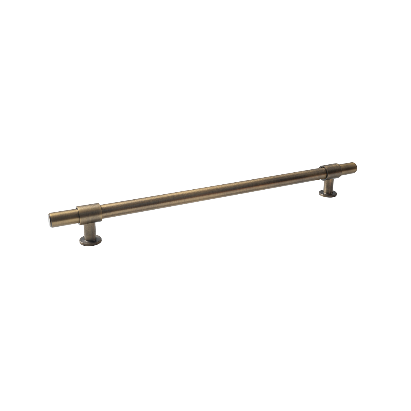 Momo Belgravia Plain Solid Brass Entrance Pull Handle In Dark Brushed Brass