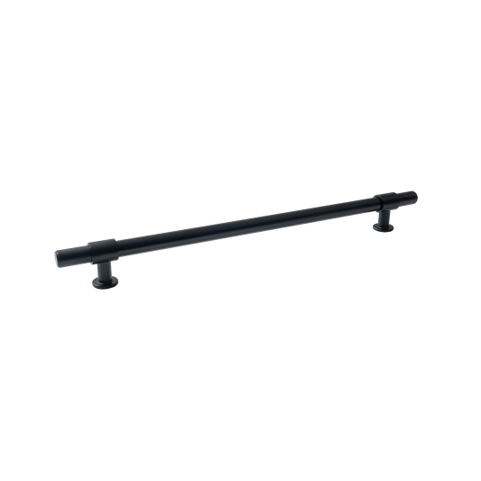 Momo Belgravia Plain Solid Brass Entrance Pull Handle In Matt Black