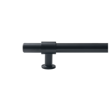 Momo Belgravia Plain Solid Brass Entrance Pull Handle In Matt Black (2)