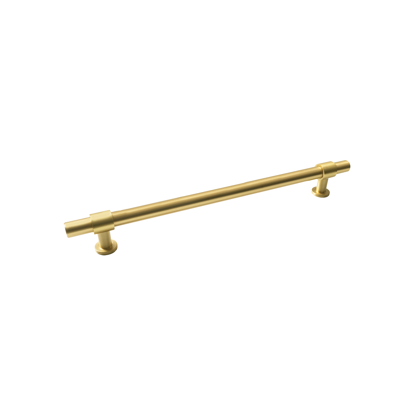 Momo Belgravia Plain Solid Brass Entrance Pull Handle In Brushed Satin Brass
