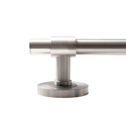Momo Belgravia Plain Lever Handle Set Dull Brushed Nickel (3)