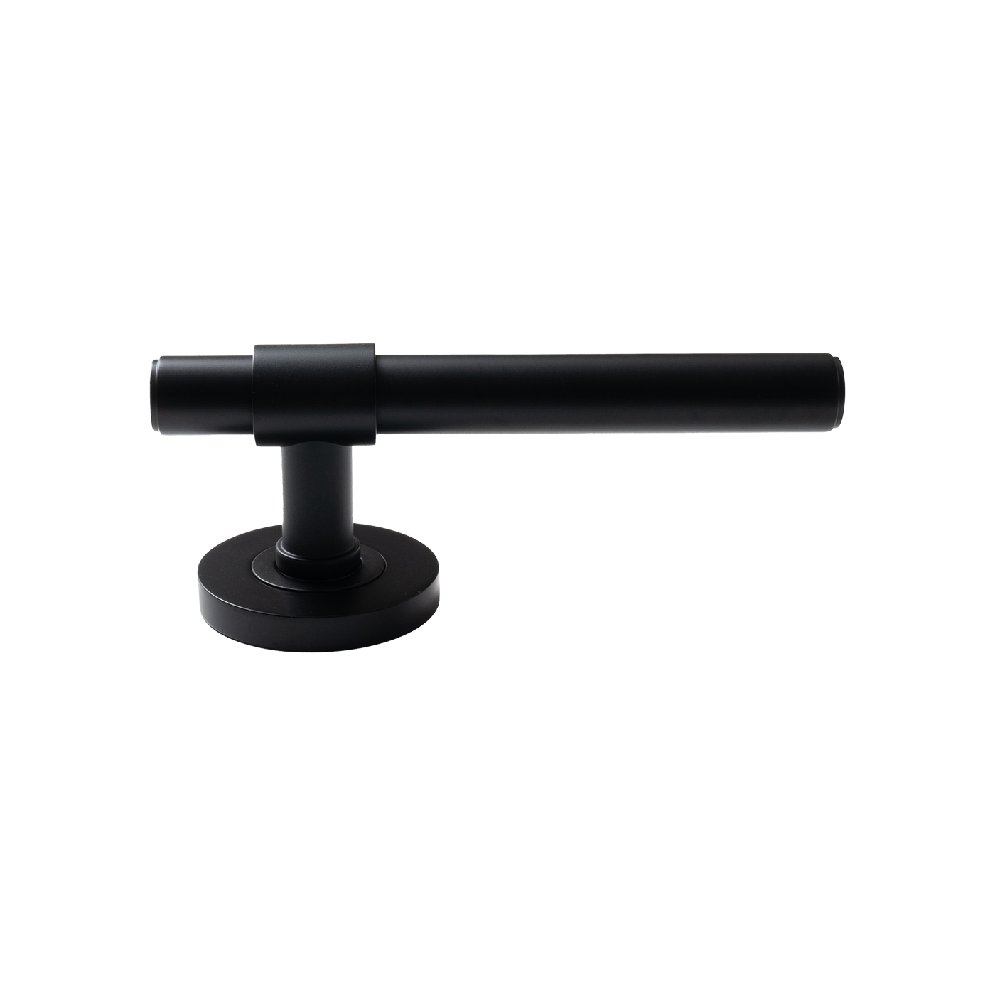 Momo Belgravia Plain Solid Brass Mortice Lock Passage Lever Set In Matt Black (2)