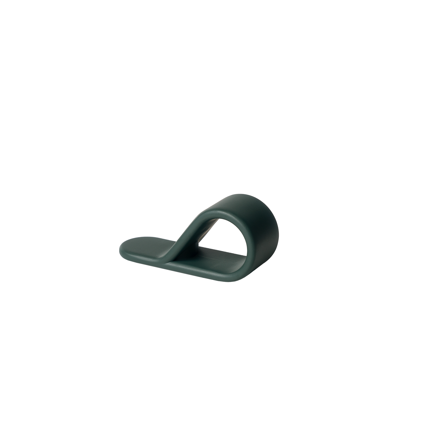 Momo Belt Loop Knob 63mm in Forest Green
