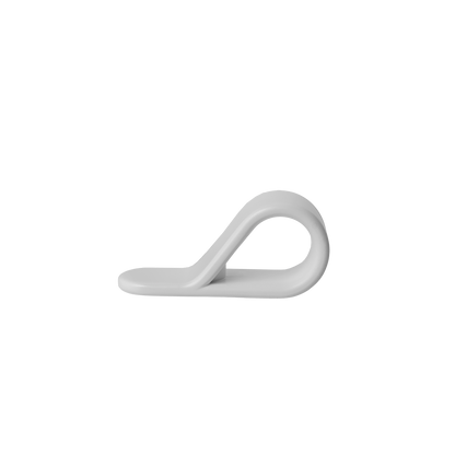 Momo Belt Loop Knob 63mm In Matt White (1)