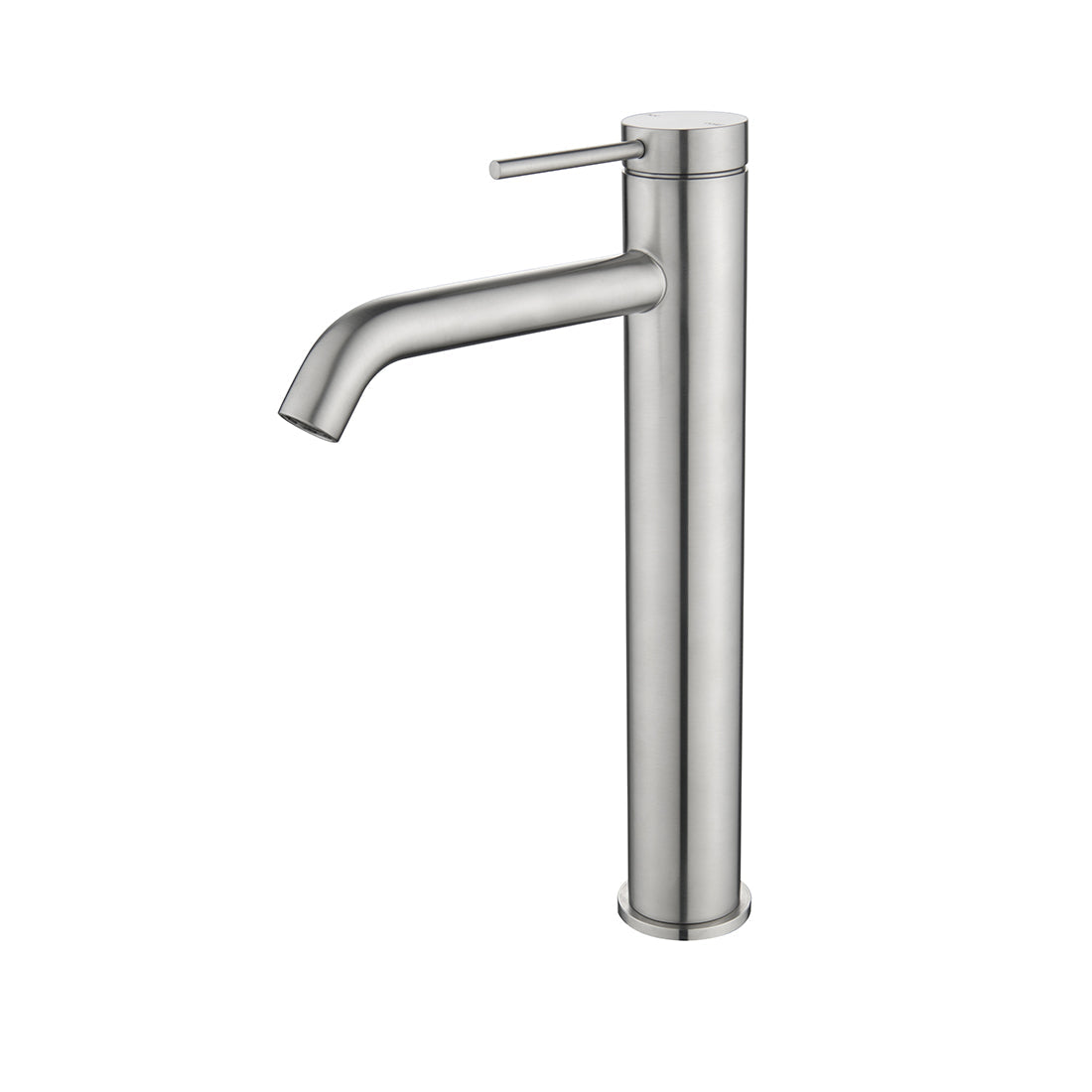 Bella Vista Mica Tall Basin Mixer (Curved Spout) Brushed Nickel