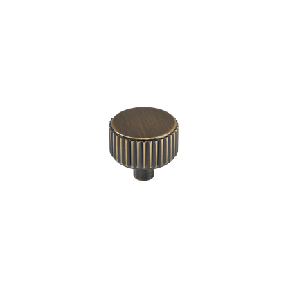 Momo Barrington Round Knob 32mm in Dark Brushed Brass
