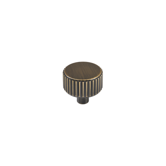 Momo Barrington Round Knob 32mm in Dark Brushed Brass