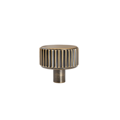 Momo Barrington Round Knob 32mm in Dark Brushed Brass (1)