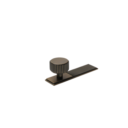 Momo Barrington Round Knob Backplate 32mm in Bronze (2)