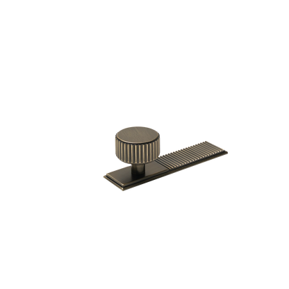Momo Barrington Round Knob Backplate 32mm in Dark Brushed Brass (2)