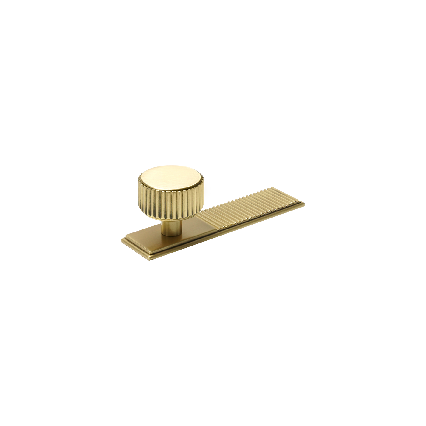 Momo Barrington Round Knob Backplate 32mm in Matt Brass (1)
