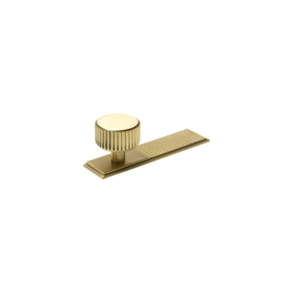 Momo Barrington Round Knob Backplate 32mm in Matt Brass (1)