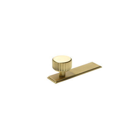 Momo Barrington Round Knob Backplate 32mm in Matt Brass (2)