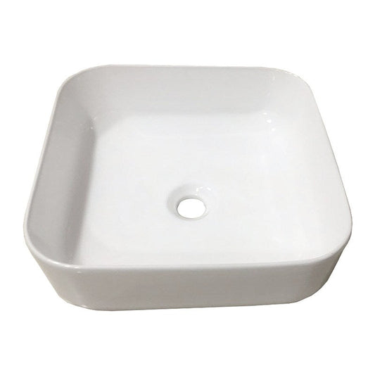 White Square Thin Art Basin 385*385*140mm