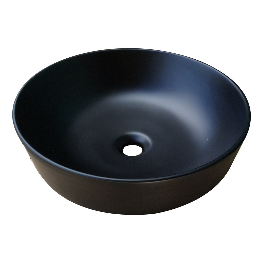 Black Round Thin Art Basin 415*415*135mm