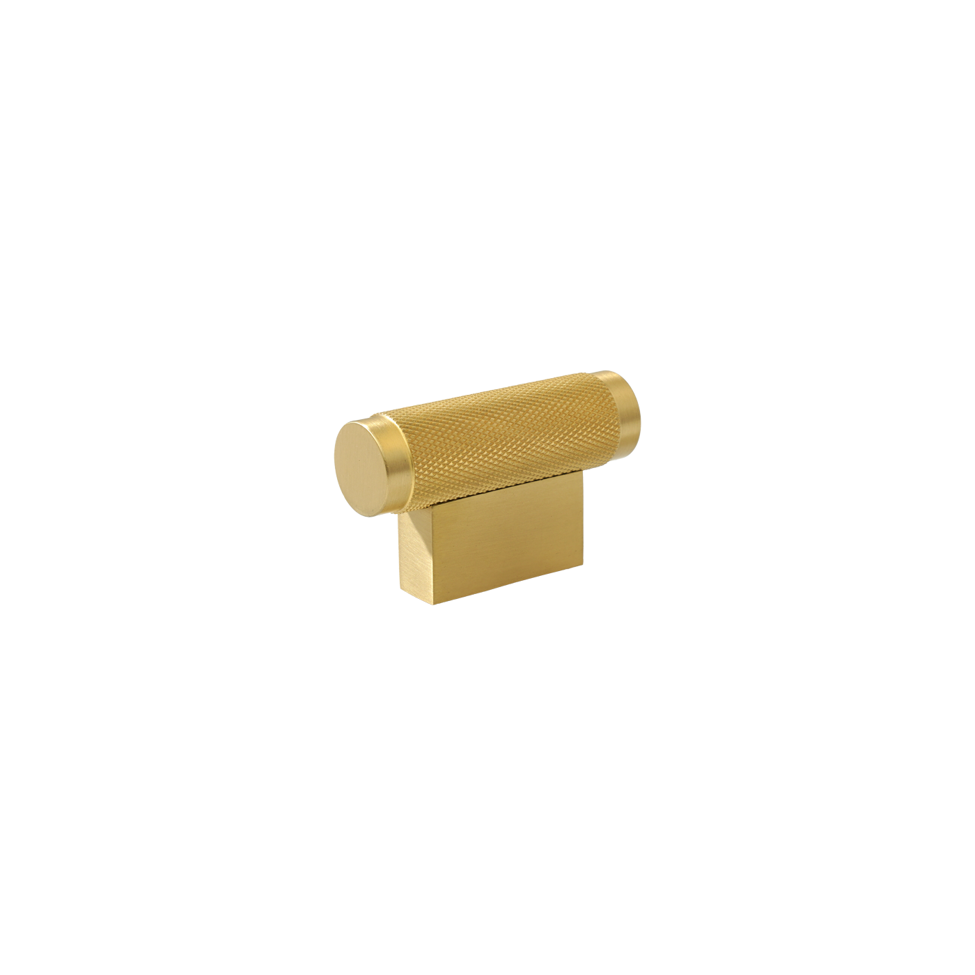 Momo Brighton T Knob 50mm in Brushed Satin Brass