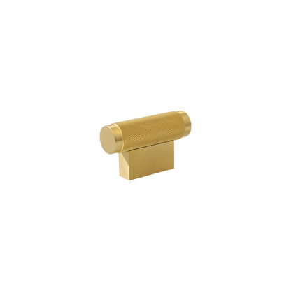 Momo Brighton T Knob 50mm in Brushed Satin Brass
