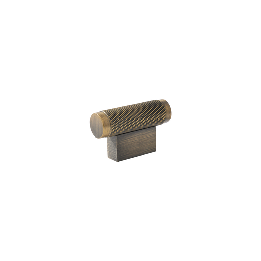 Momo Brighton T Knob 50mm in Dark Brushed Brass