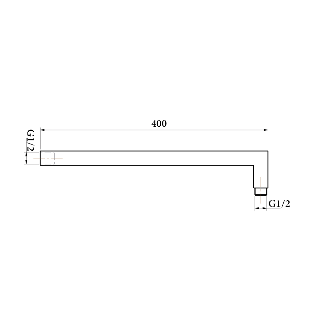 Square Shower Arm