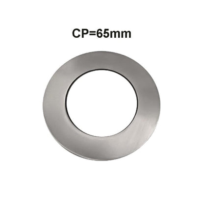 Metallic circular component with 'CP=65mm' text on a white background