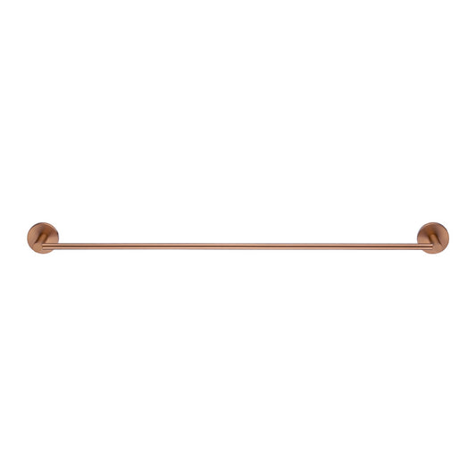 LUCID PIN - 800mm Brushed Copper Cuttable Single Towel Rail