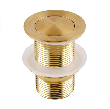 Brushed Brass Pop Up Waste No Overflow