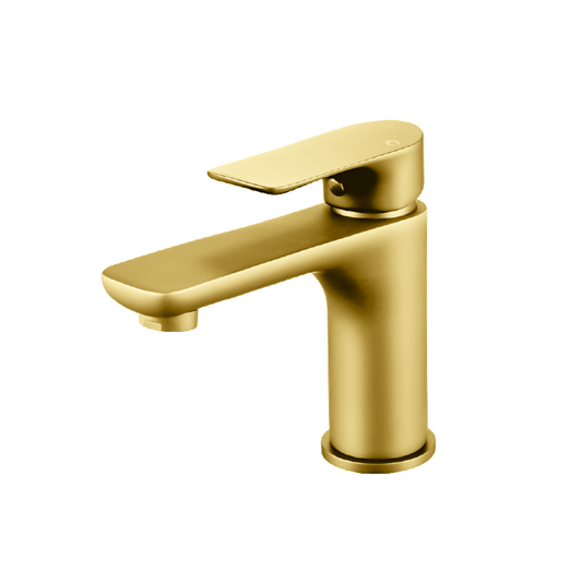 VOG Series Brushed Yellow Gold Basin Mixer Tap
