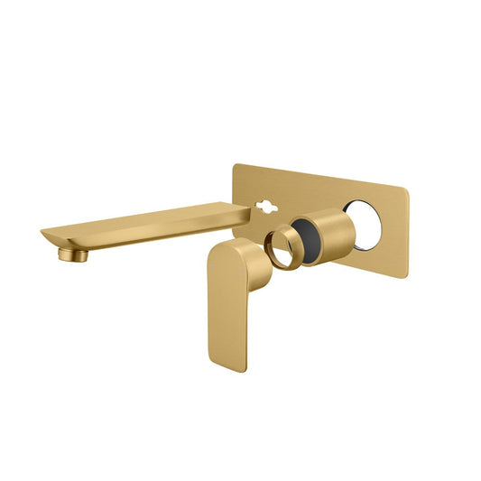 VOG Series Brushed Yellow Gold Bathtub/Basin Wall Mixer With Spout(color up) - TRIM KIT