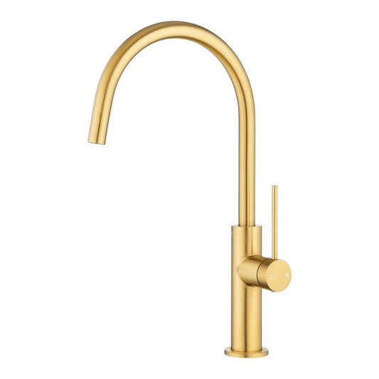 Brushed Yellow Gold Stainsteel Stell Kitchen Mixer