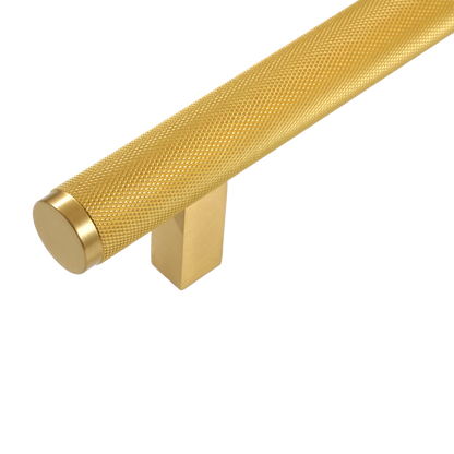 Momo Bellevue Knurled Appliance Pull Solid Brass 416mm in Brushed Satin Brass (2)