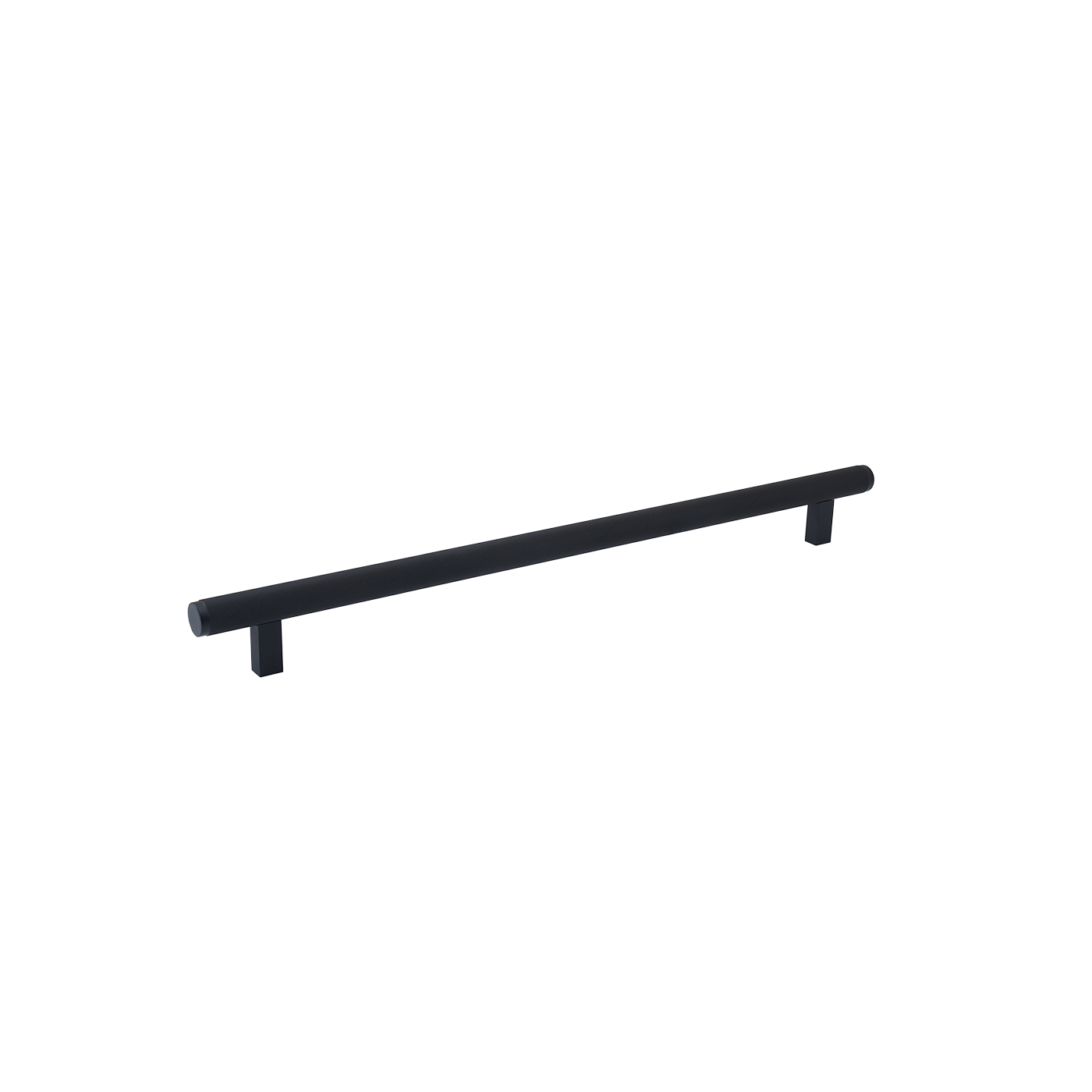 Momo Bellevue Knurled Appliance Pull Solid Brass 416mm in Matt Black