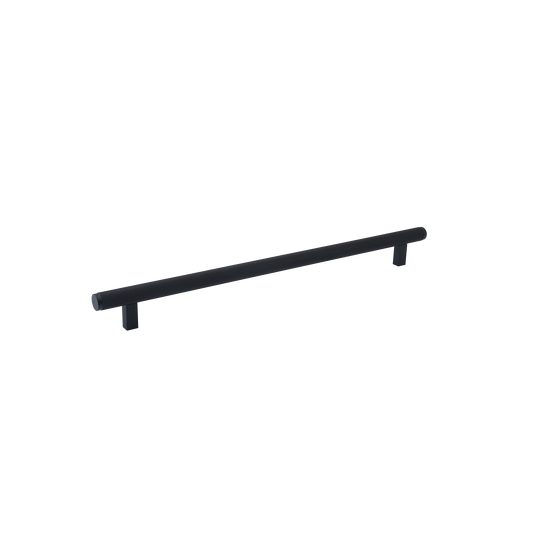 Momo Bellevue Knurled Appliance Pull Solid Brass 416mm in Matt Black