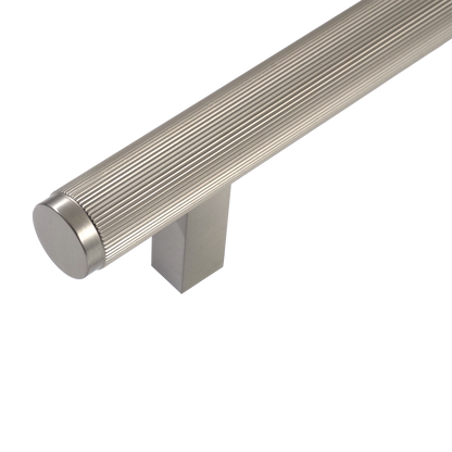 Momo Bellevue Lined Appliance Pull Solid Brass 416mm in Dull Brushed Nickel (2)
