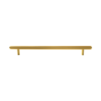 Momo Bellevue Knurled Solid Brass Entrance Pull Handle In Brushed Satin Brass (1)