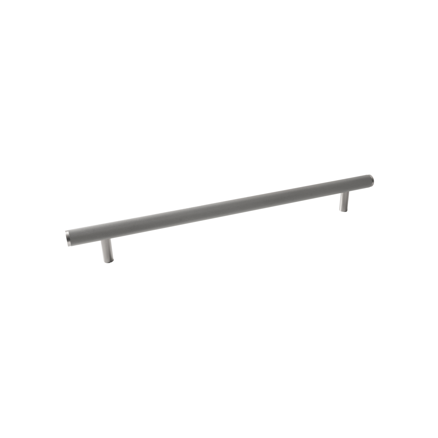 Momo Bellevue Knurled Solid Brass Entrance Pull Handle In Dull Brushed Nickel