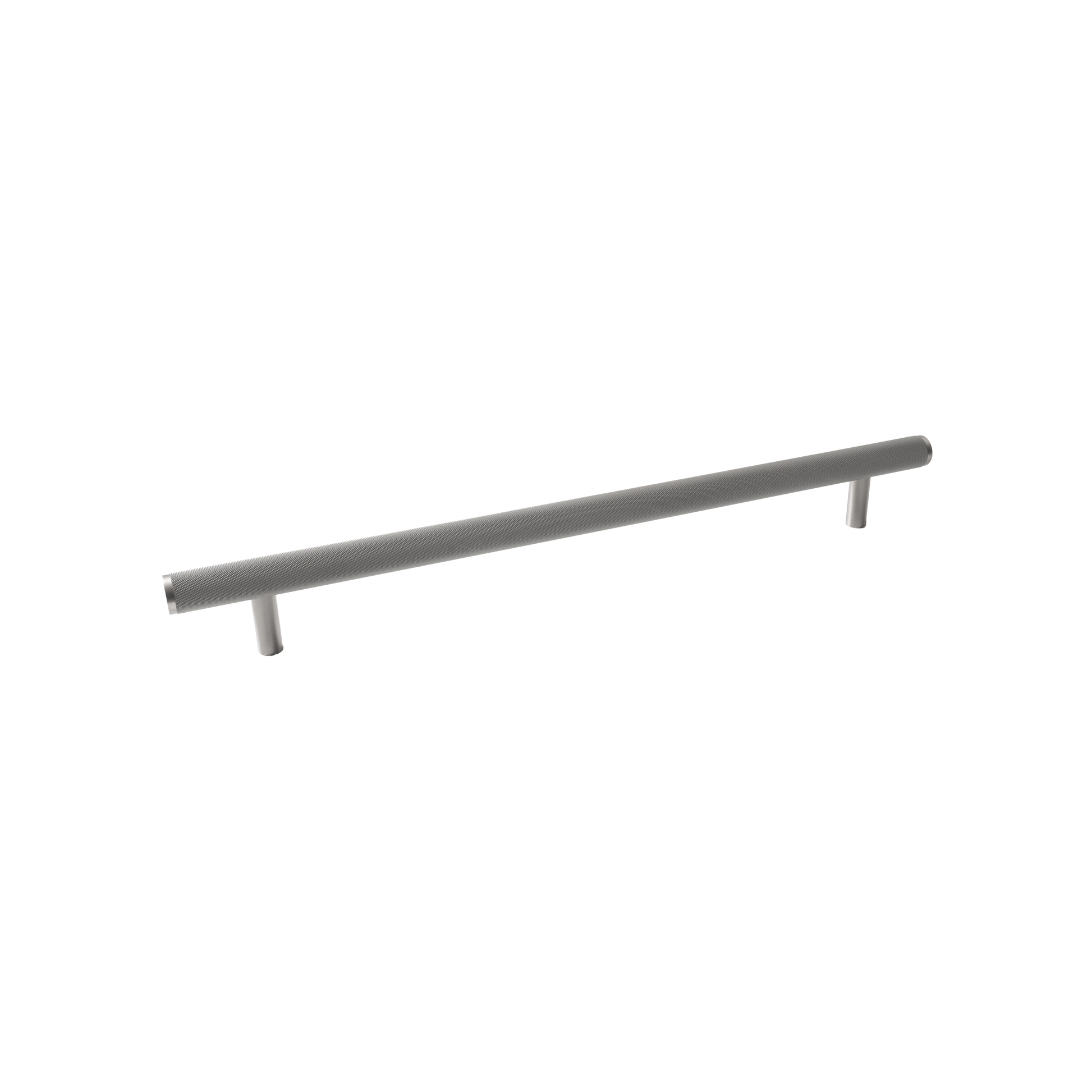 Momo Bellevue Knurled Solid Brass Entrance Pull Handle In Dull Brushed Nickel