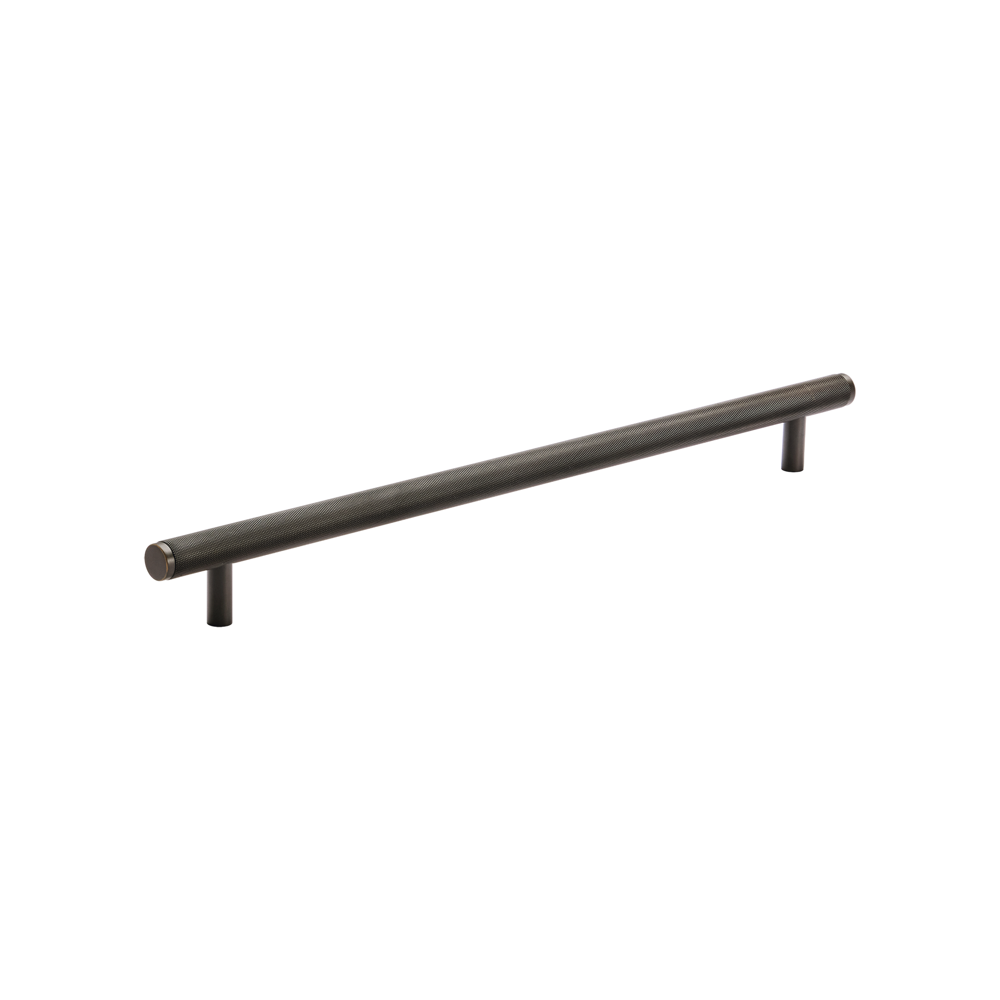 Momo Bellevue Knurled Solid Brass Entrance Pull Handle In Dark Bronze