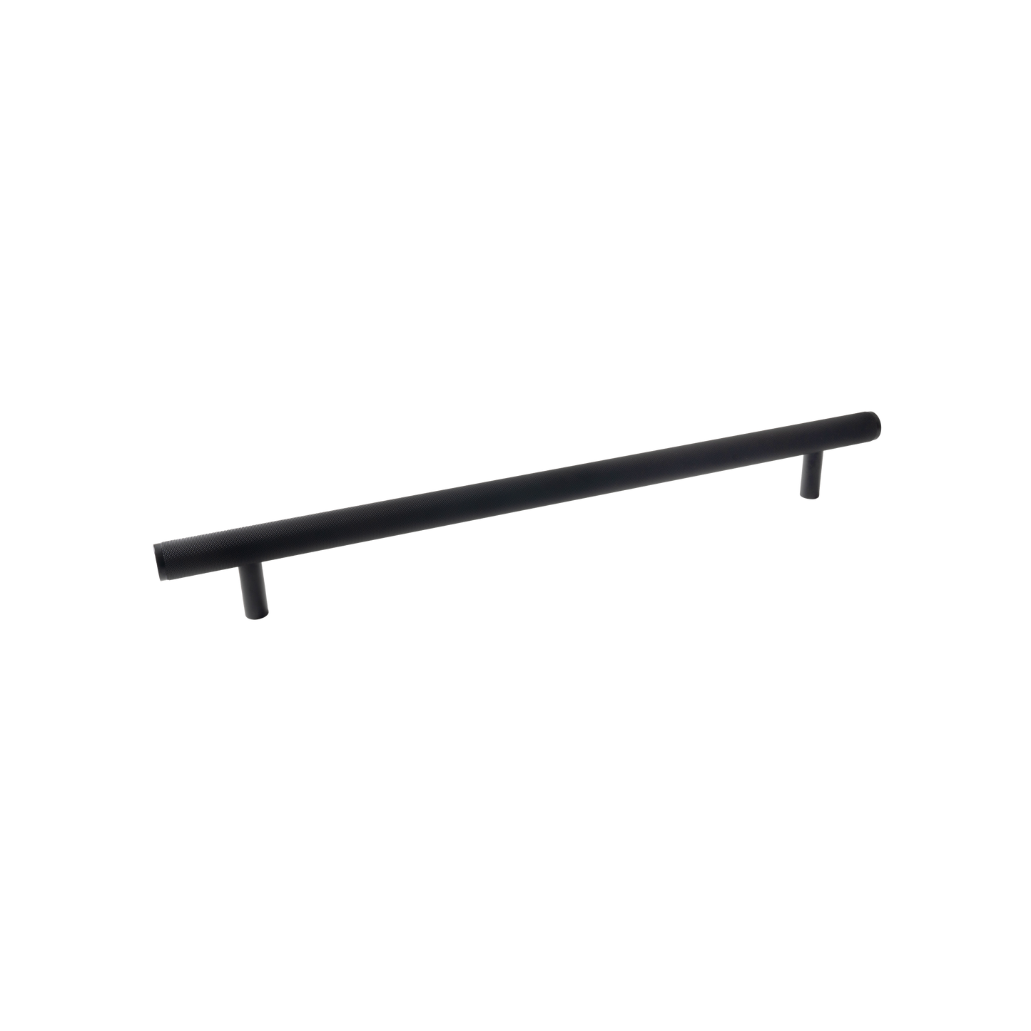 Momo Bellevue Knurled Solid Brass Entrance Pull Handle In Matt Black