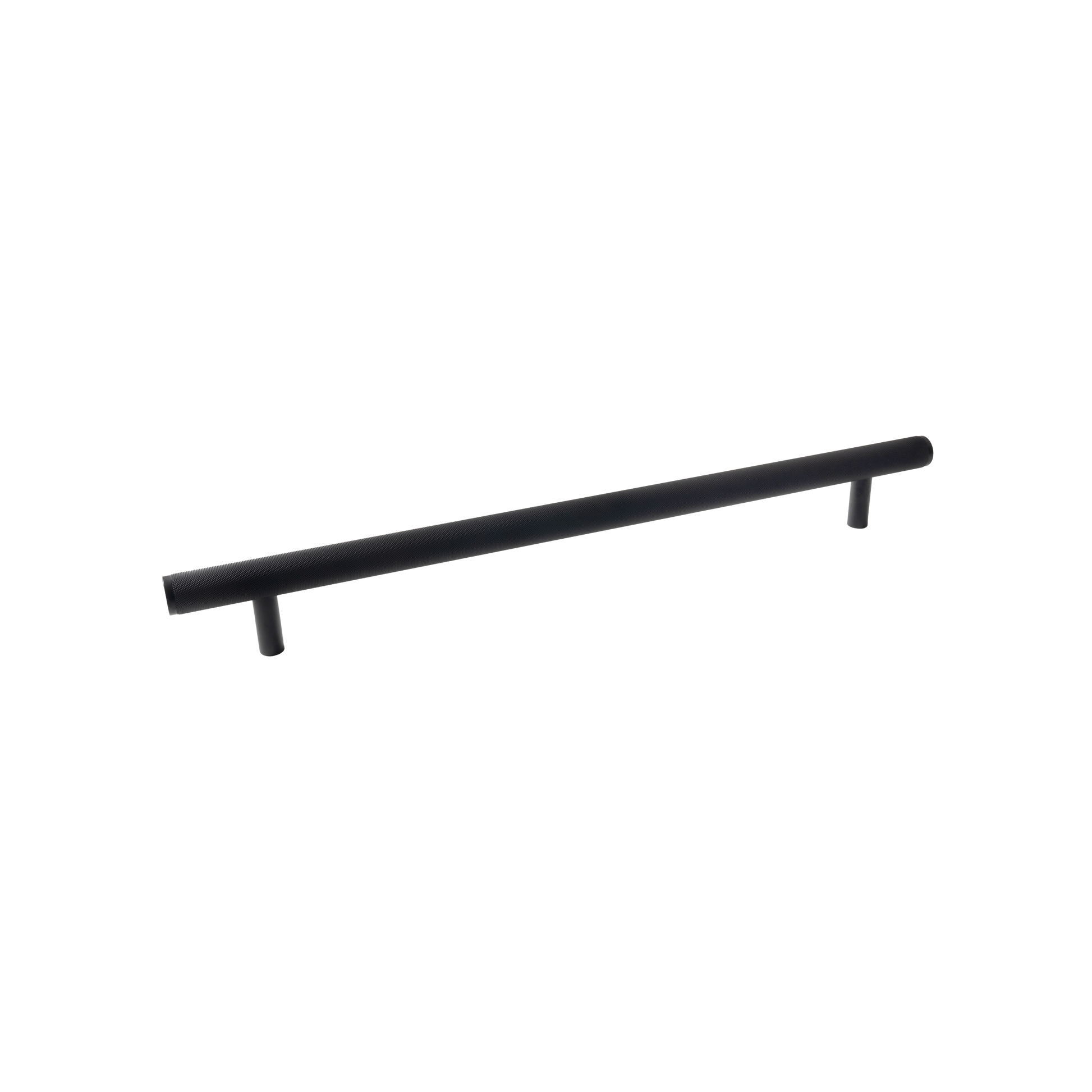 Momo Bellevue Knurled Solid Brass Entrance Pull Handle In Matt Black