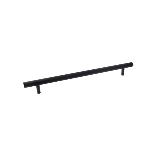 Momo Bellevue Knurled Solid Brass Entrance Pull Handle In Matt Black