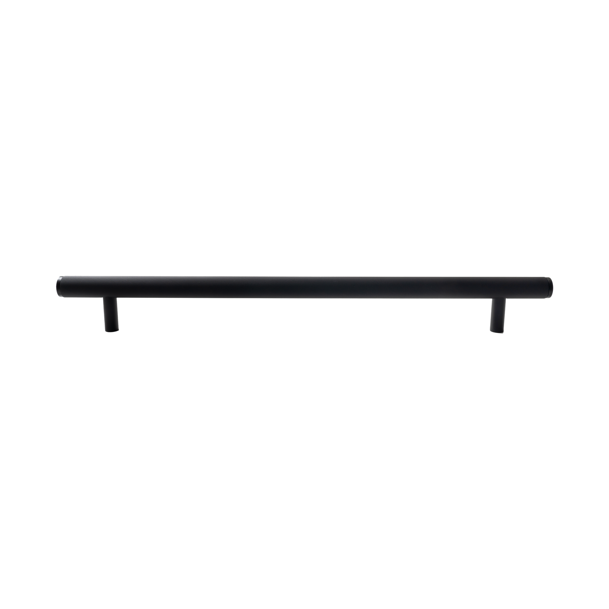 Momo Bellevue Knurled Solid Brass Entrance Pull Handle In Matt Black (1)