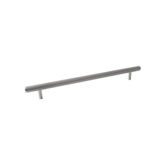 Momo Bellevue Lined Solid Brass Entrance Pull Handle In Dull Brushed Nickel