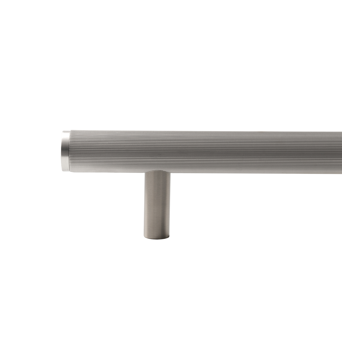 Momo Bellevue Lined Solid Brass Door Pull Handle In Dull Brushed Nickel (2)