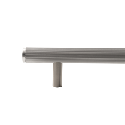 Momo Bellevue Lined Solid Brass Door Pull Handle In Dull Brushed Nickel (2)