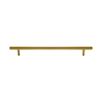 Momo Bellevue Solid Brass Plain Entrance Pull Handle In Brushed Satin Brass (1)