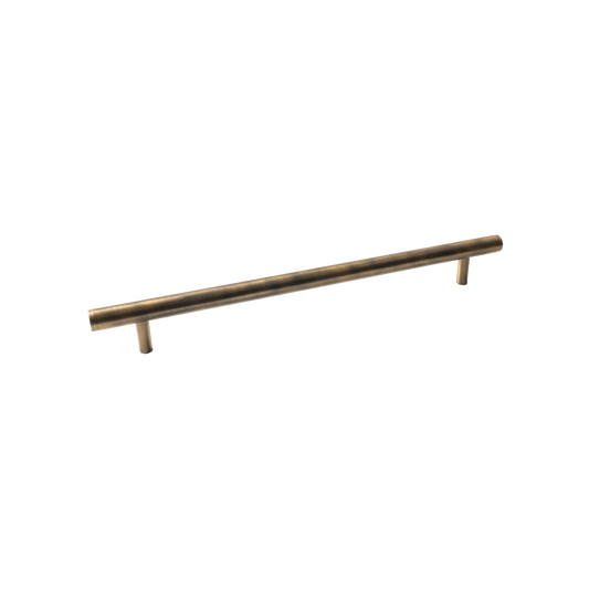 Momo Bellevue Plain Solid Brass Entrance Pull Handle In Dark Brushed Brass