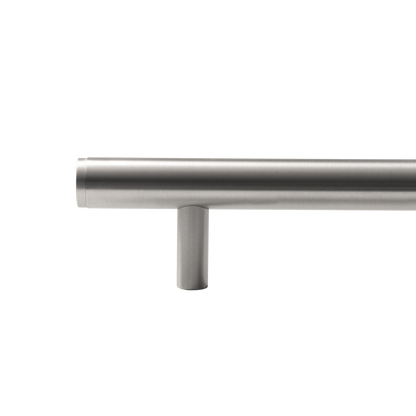 Momo Bellevue Plain Solid Brass Entrance Pull Handle In Dull Brushed Nickel (2)