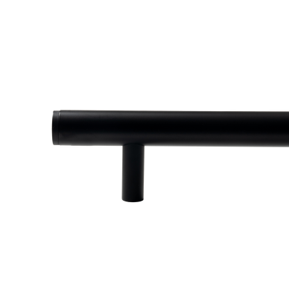 Momo Bellevue Plain Solid Brass Entrance Pull Handle In Matt Black (2)