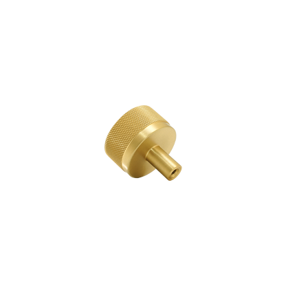 Momo Bellevue Knurled Knob Solid Brass 35mm in Brushed Satin Brass (2)